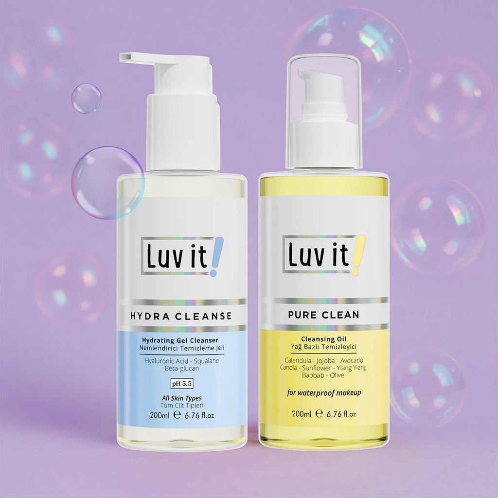 Luv it Reinigungsset Hydratisierender Gelreiniger & Reinigungsöl