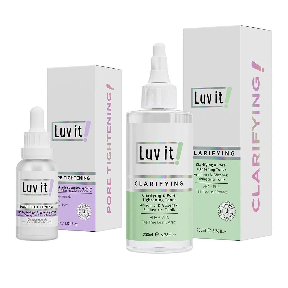 Luv it Porenminimizer Serum & porenverfeinerndes Gesichtswasser