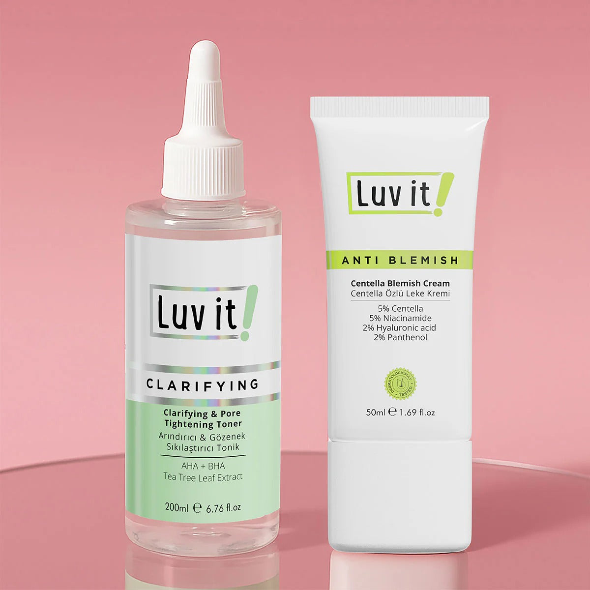 Luv it Toner & Centella Blemish Creme Pflegeset