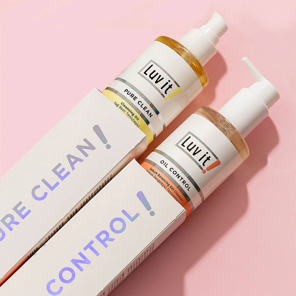 Luv it Reinigungsöl + Sebum-ausgleichender Gelreiniger Set