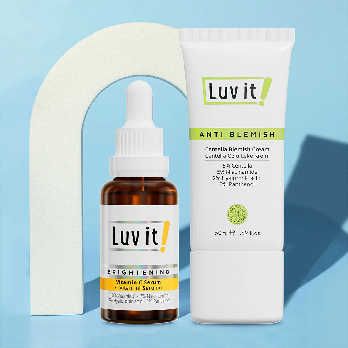 Luv it Vitamin-C Serum & Centella Blemish Creme Pflegeset