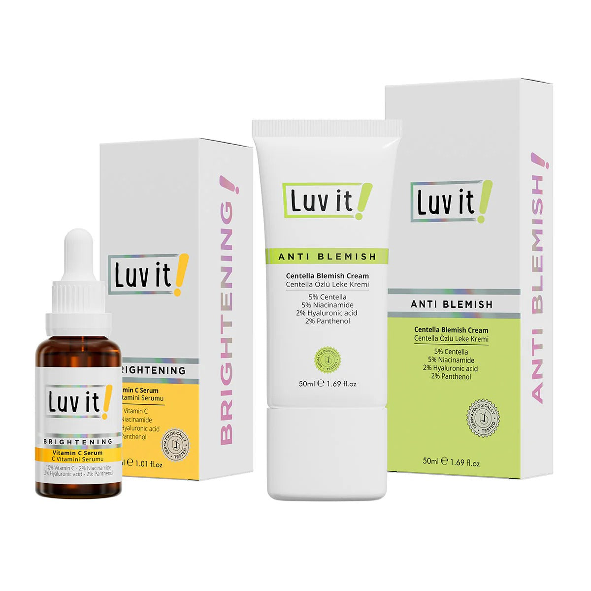 Luv it Vitamin-C Serum & Centella Blemish Creme Pflegeset