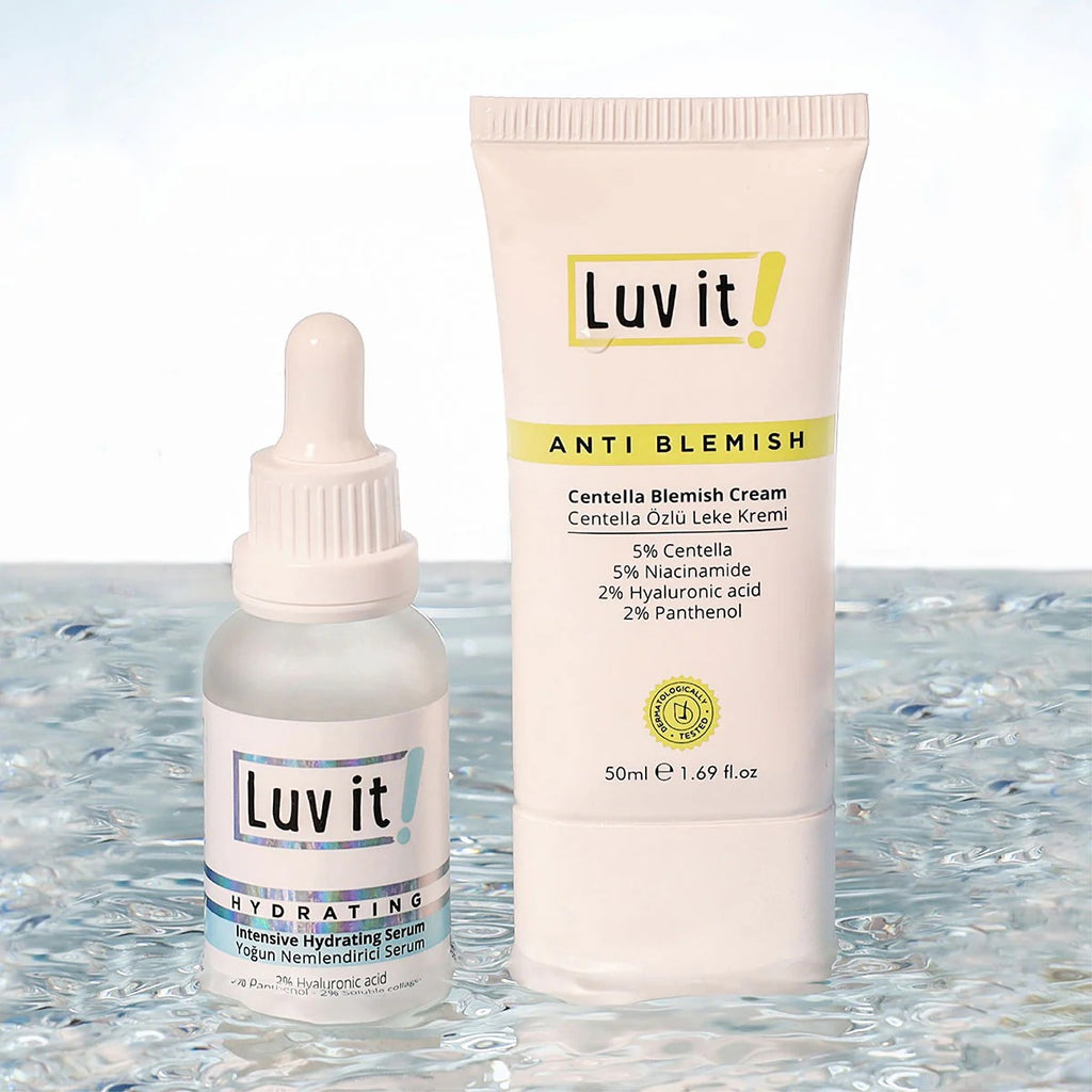Luv it Feuchtigkeitsspendendes Serum + Centella Blemish Creme Set