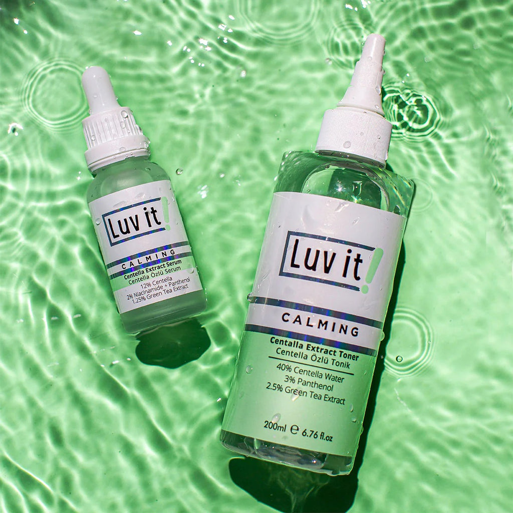 Luv it Centella Extract Serum + Centella Extract Toner Set