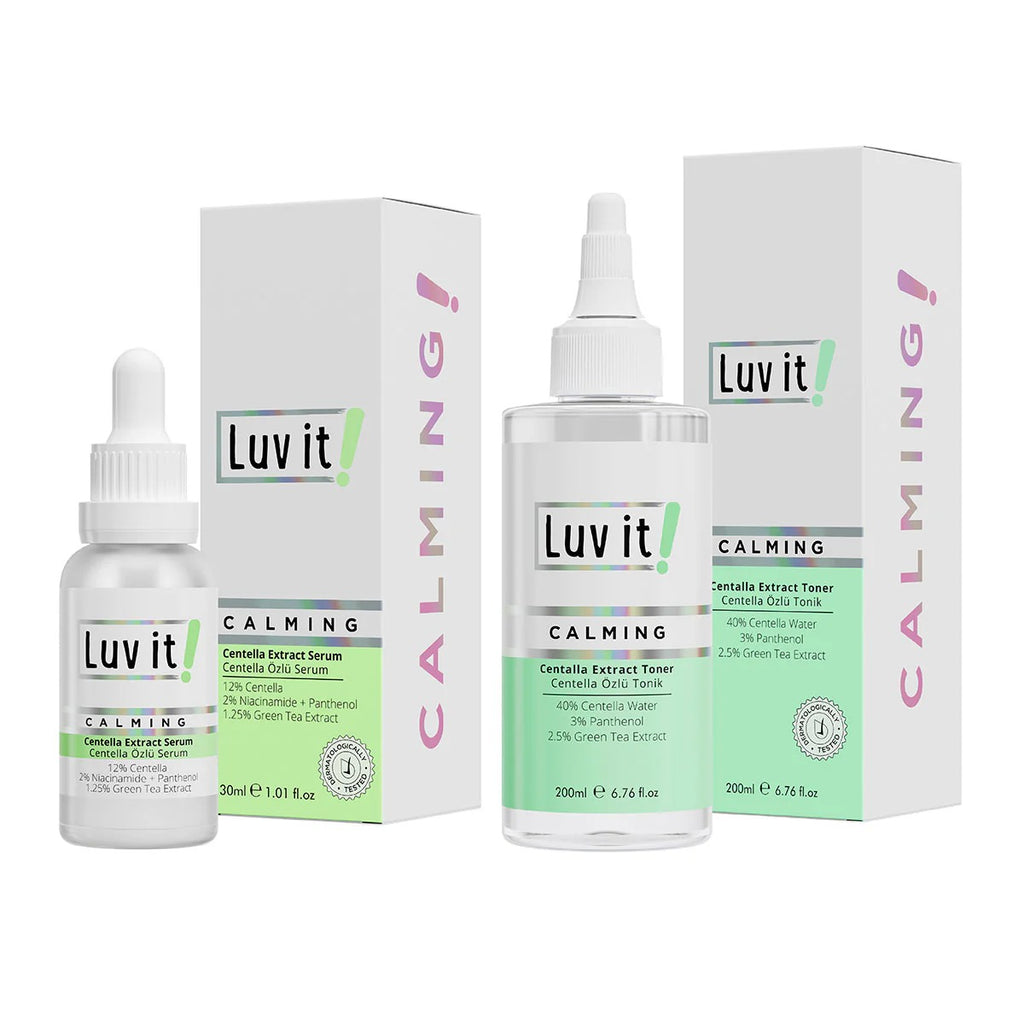 Luv it Centella Extract Serum + Centella Extract Toner Set