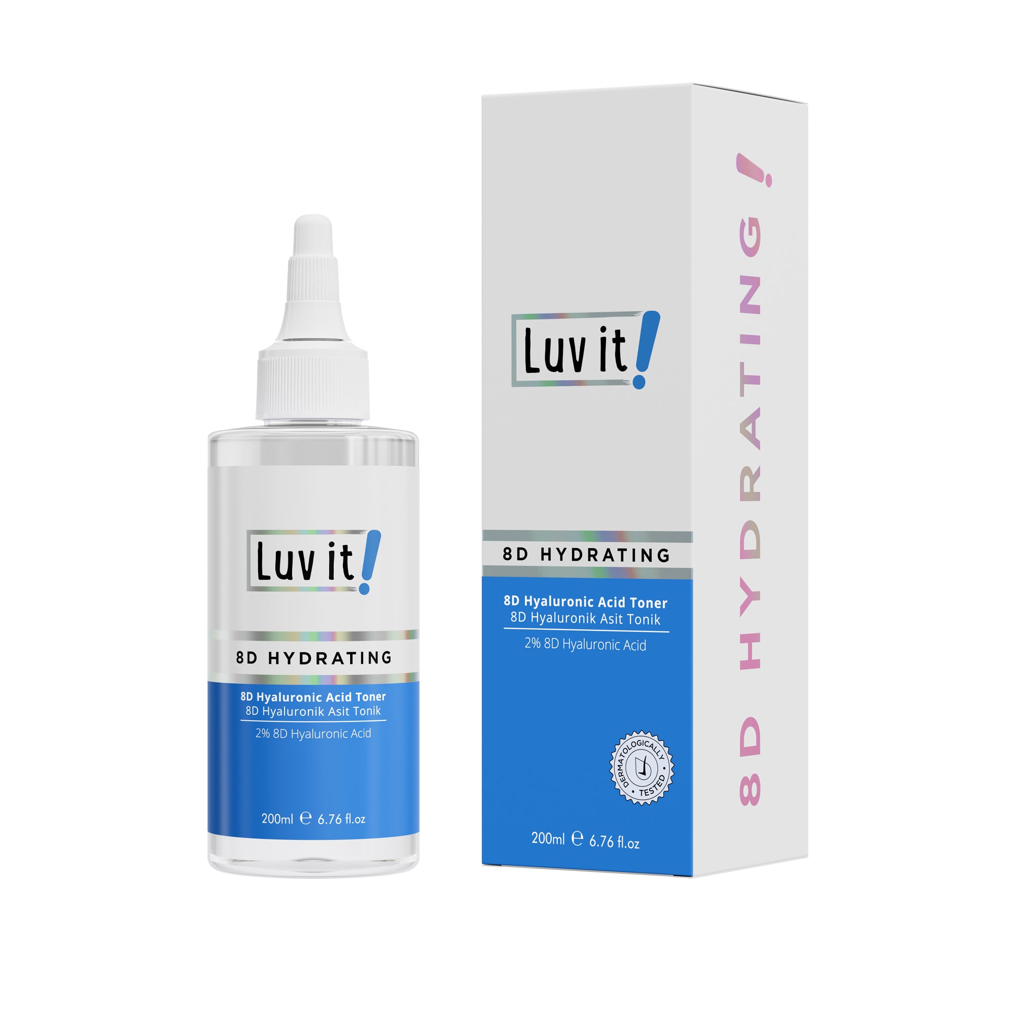 Luv it 8D Feuchtigkeitsspendendes Gesichtswasser mit Hyaluronsäure 200ml