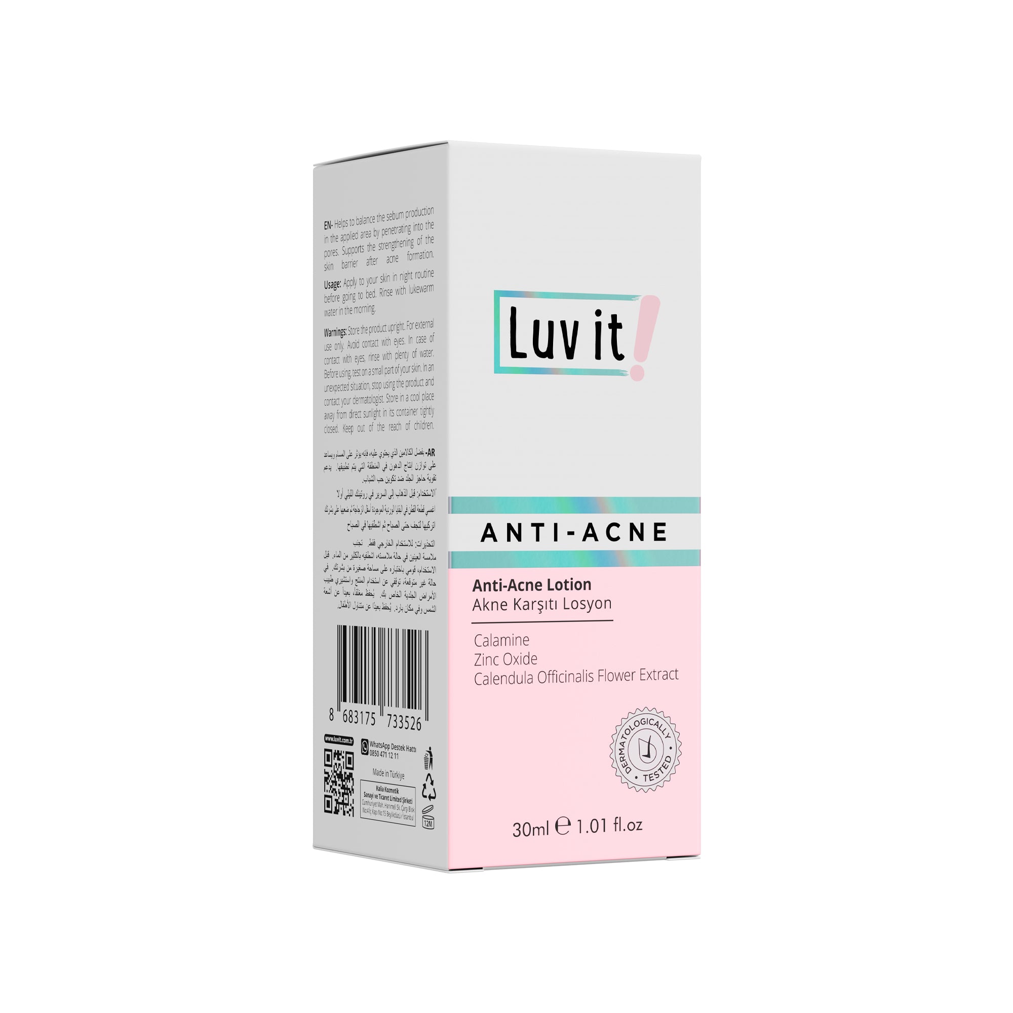 Luv it Anti-Akne Lotion gegen Pickel, Mitesser & Hautunreinheiten30ml