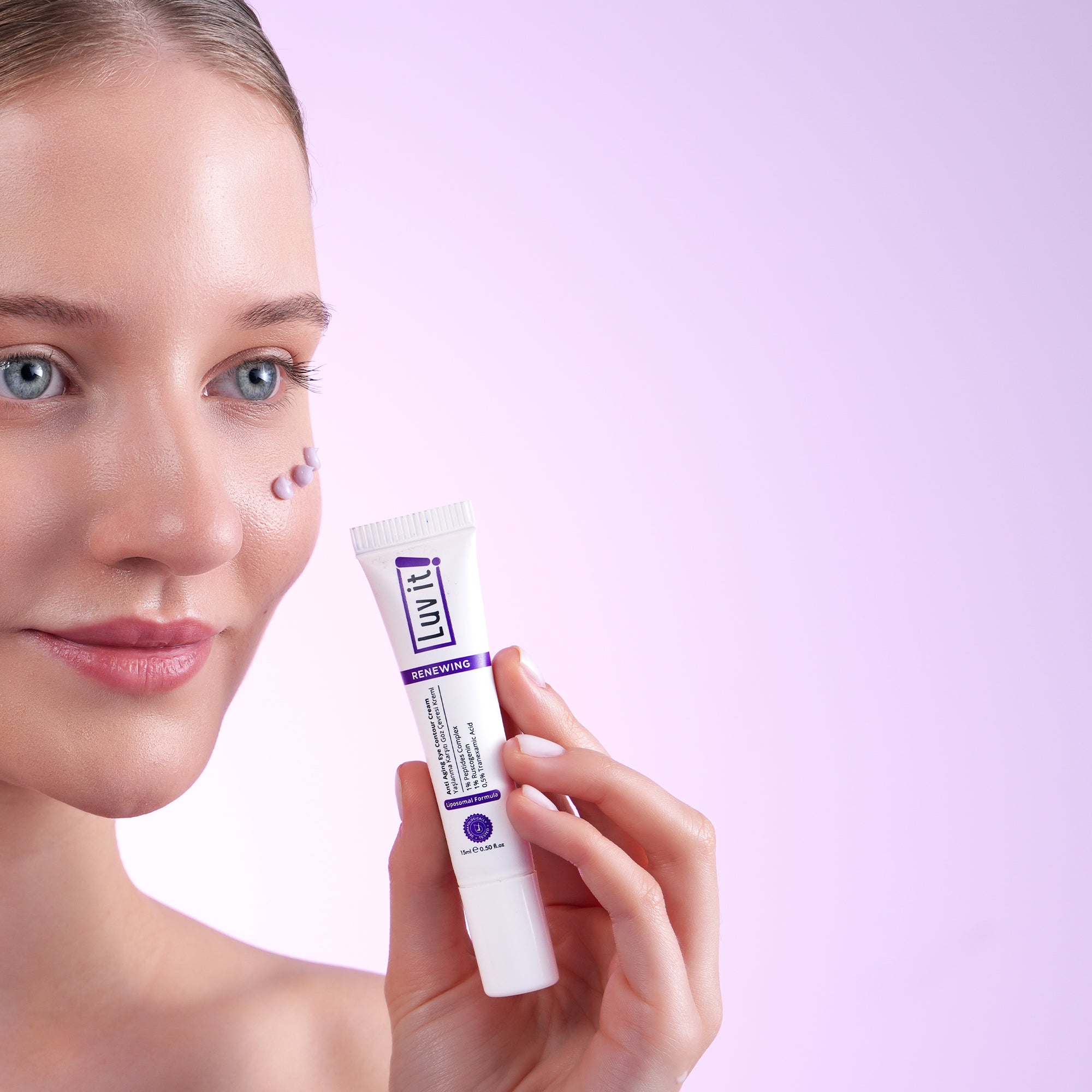 Luv it Anti-Aging Augen­konturen­creme gegen Falten & Augenringe 15ml