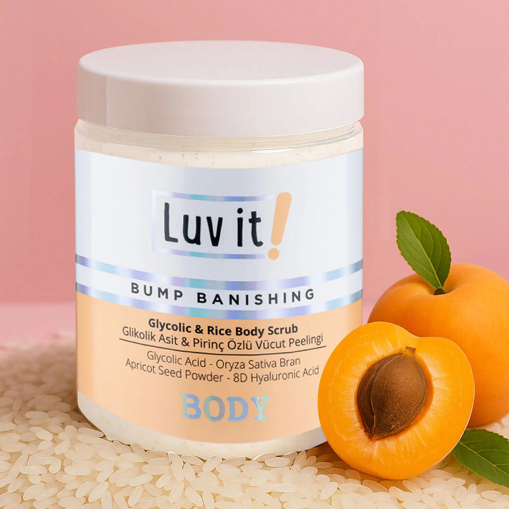 Luv it Glykolsäure Körperpeeling mit Reisextrakt und Hyaluronsäure 250ml