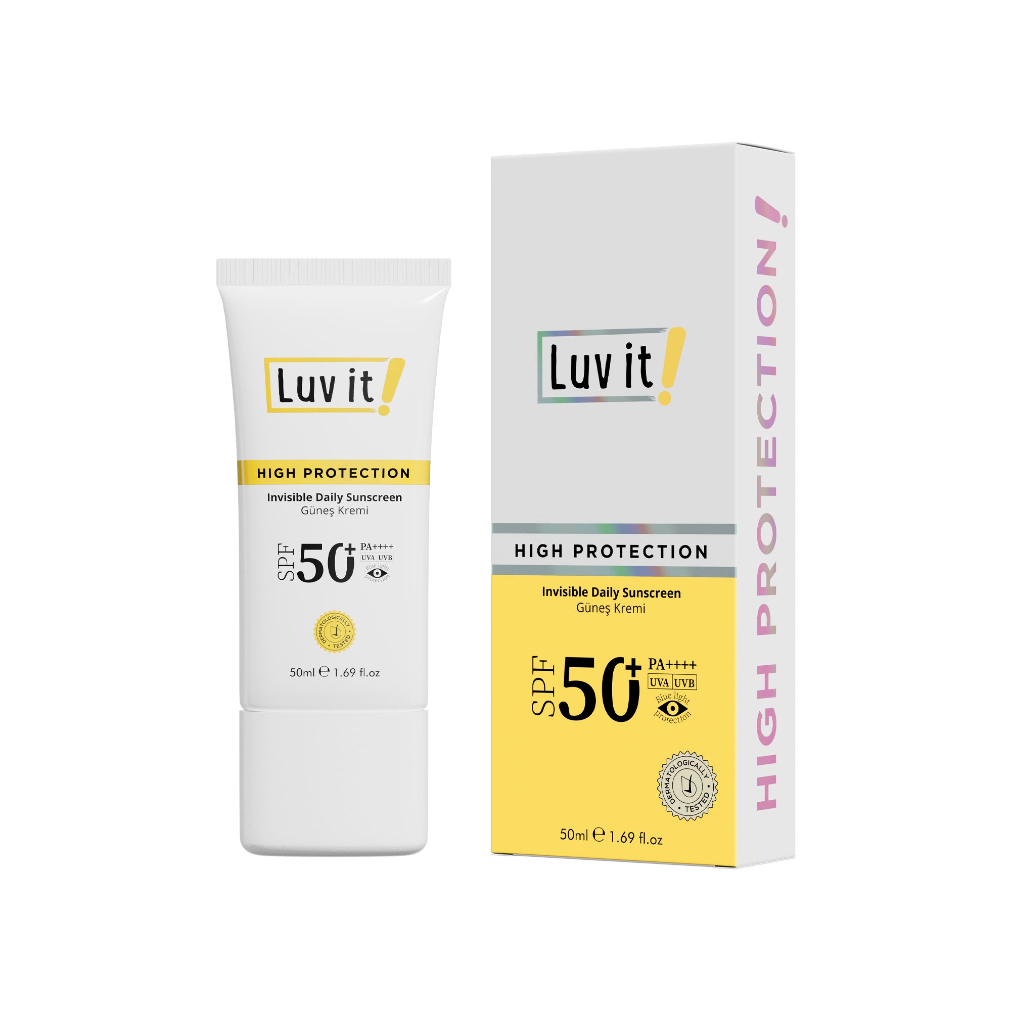 Luv it High Protection Sonnenschutz für das Gesicht LSF 50+ PA++++ UVA UVB 50ml